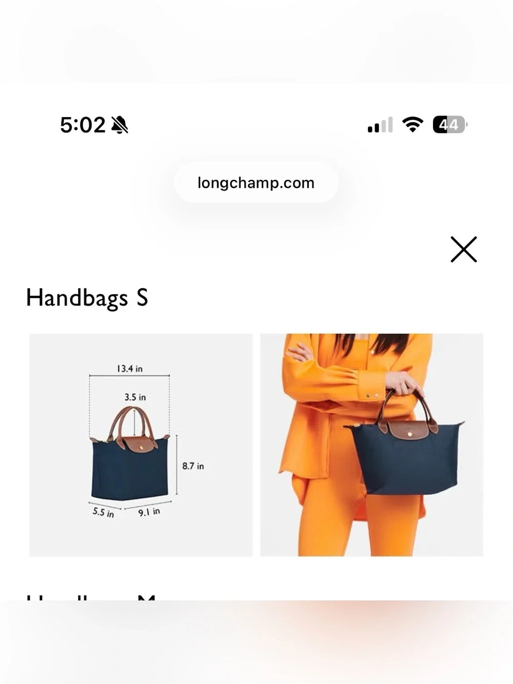 Longchamp Small Shoulder Tote Bag